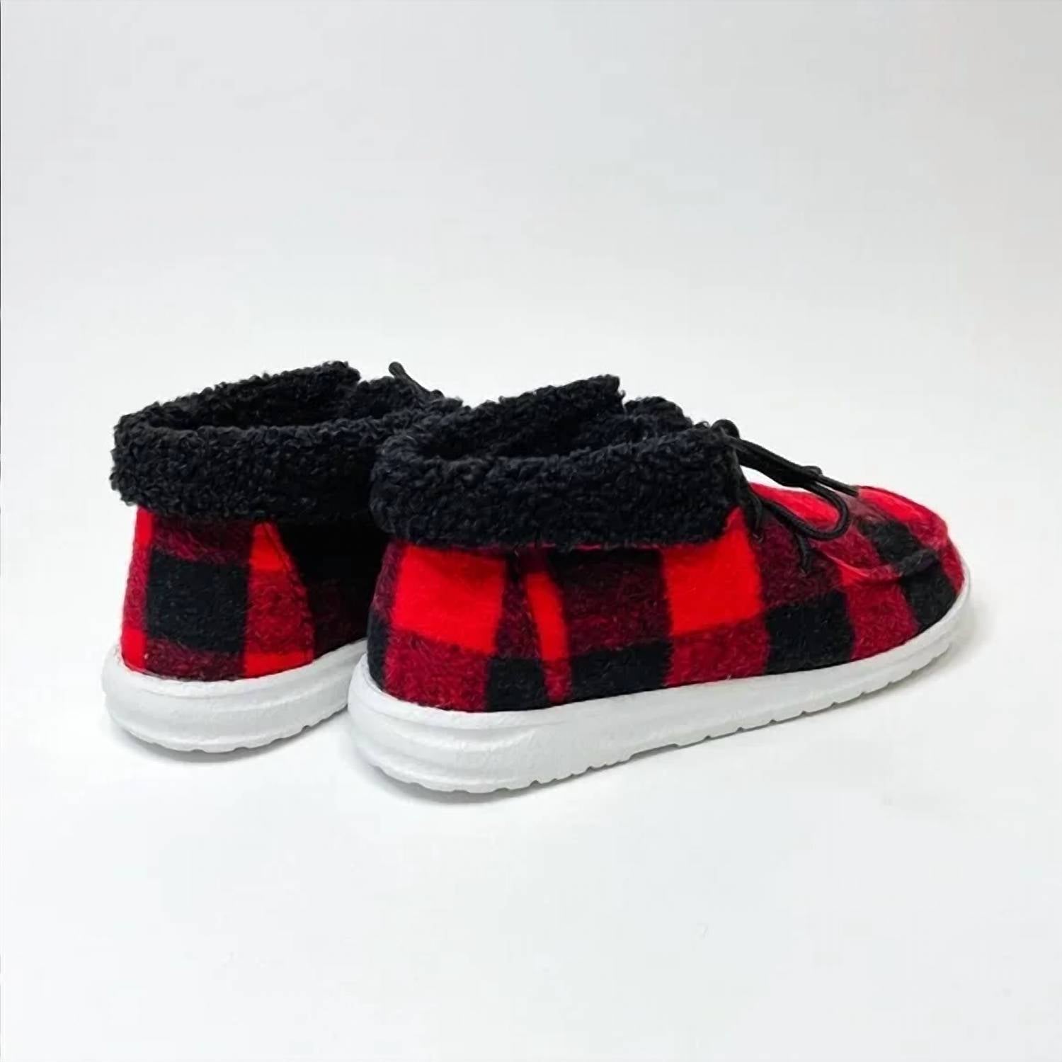 Женские кроссовки Mighty Sneaker Bootie в красную клетку Buffalo Gypsy Jazz — фото 4