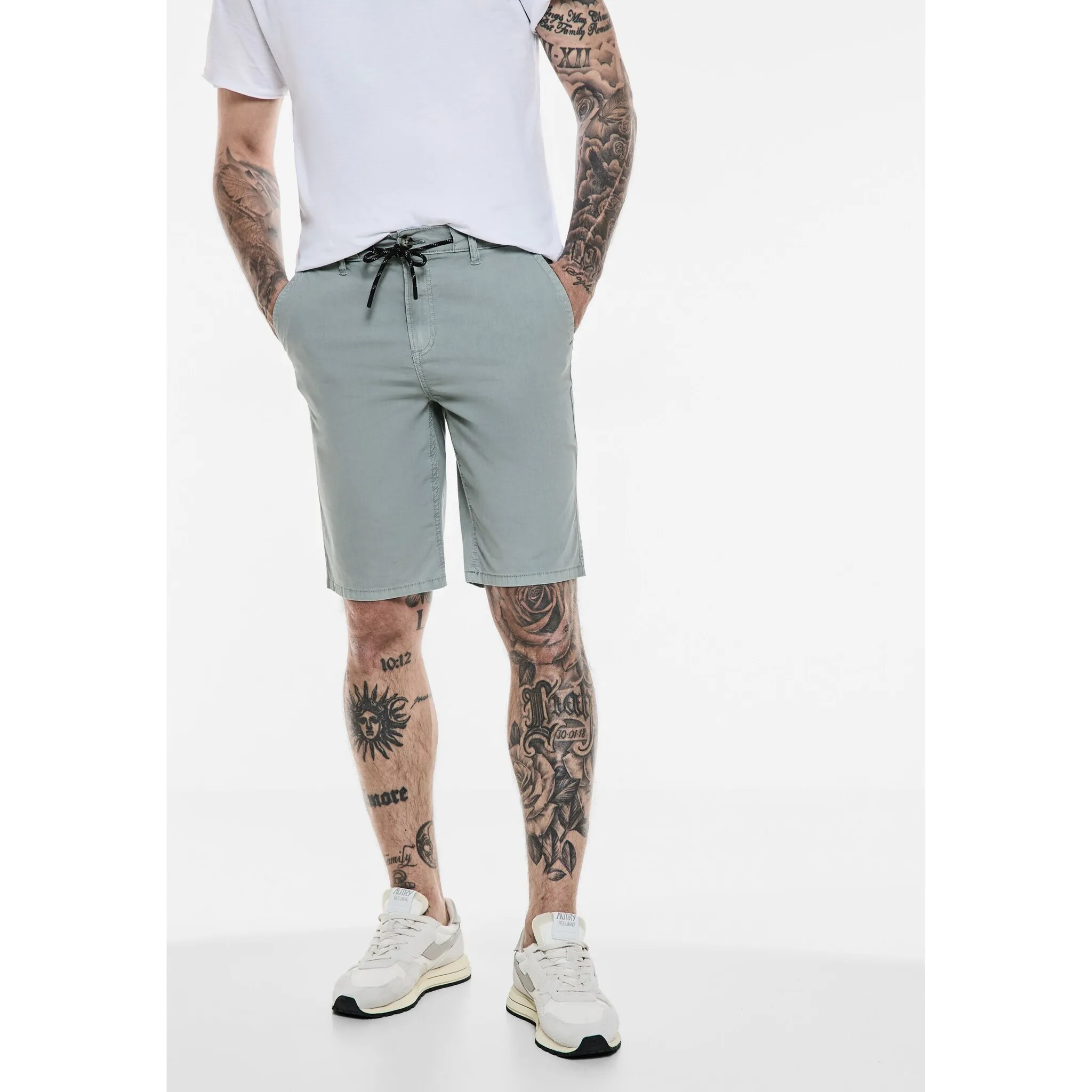 

STREET ONE МУЖСКИЕ шорты с кулиской Street One Men, цвет Seashell Grey