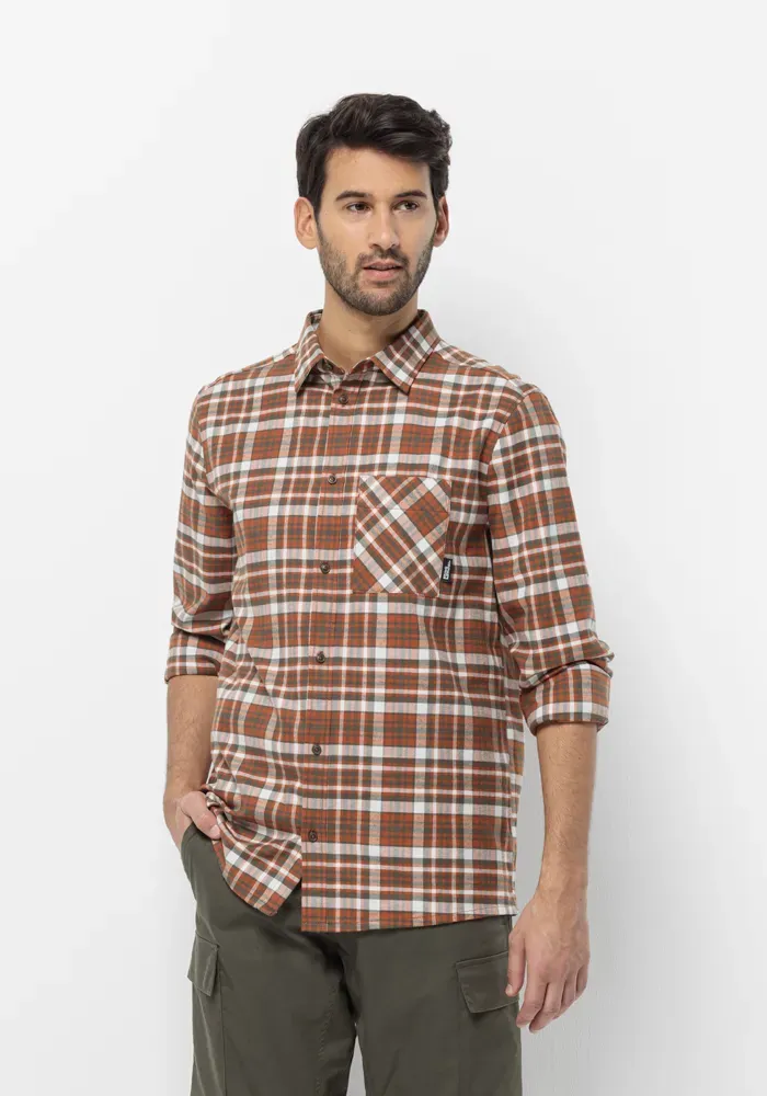 

Фланелевая рубашка Jack Wolfskin "BERGWEG SHIRT M", цвет Carmine-41