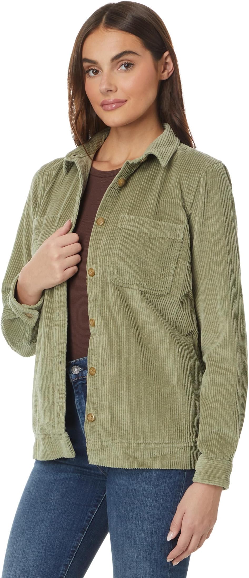 

Лонгслив L.L.Bean Comfort Corduroy Relaxed Shirt Long Sleeve, цвет Sea Grass