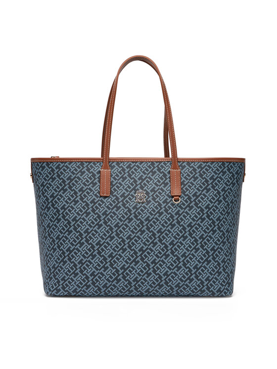 

Сумочка Th Monoplay Leather Tote AW0AW17416 Tommy Hilfiger, синий