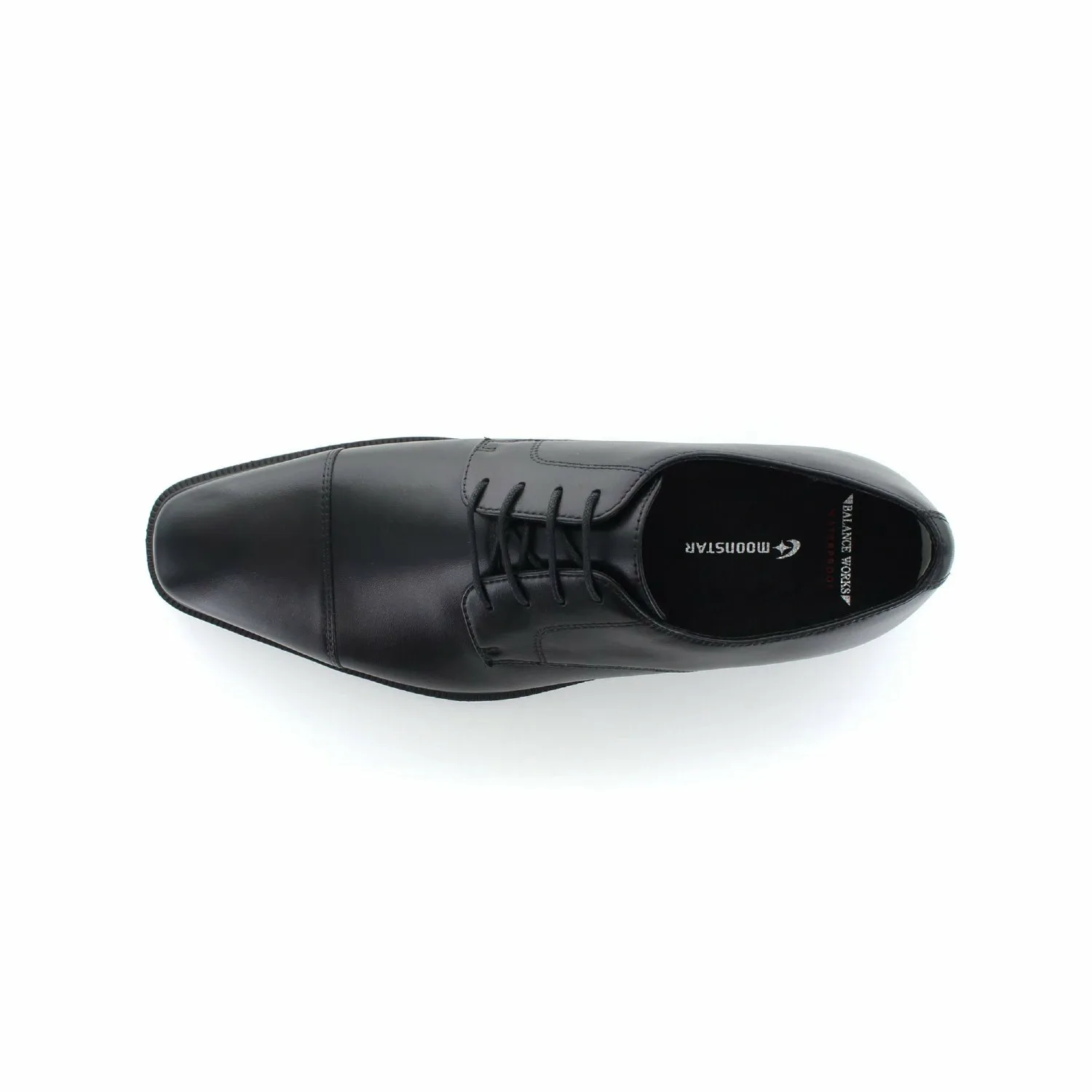 Мужские кожаные туфли MoonStar SPH4613SN с нескользящей подошвой. Balance Works, black — фото 3