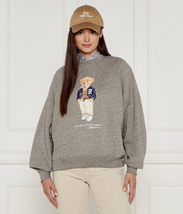 

Толстовка негабаритный крой Polo Ralph Lauren, серый