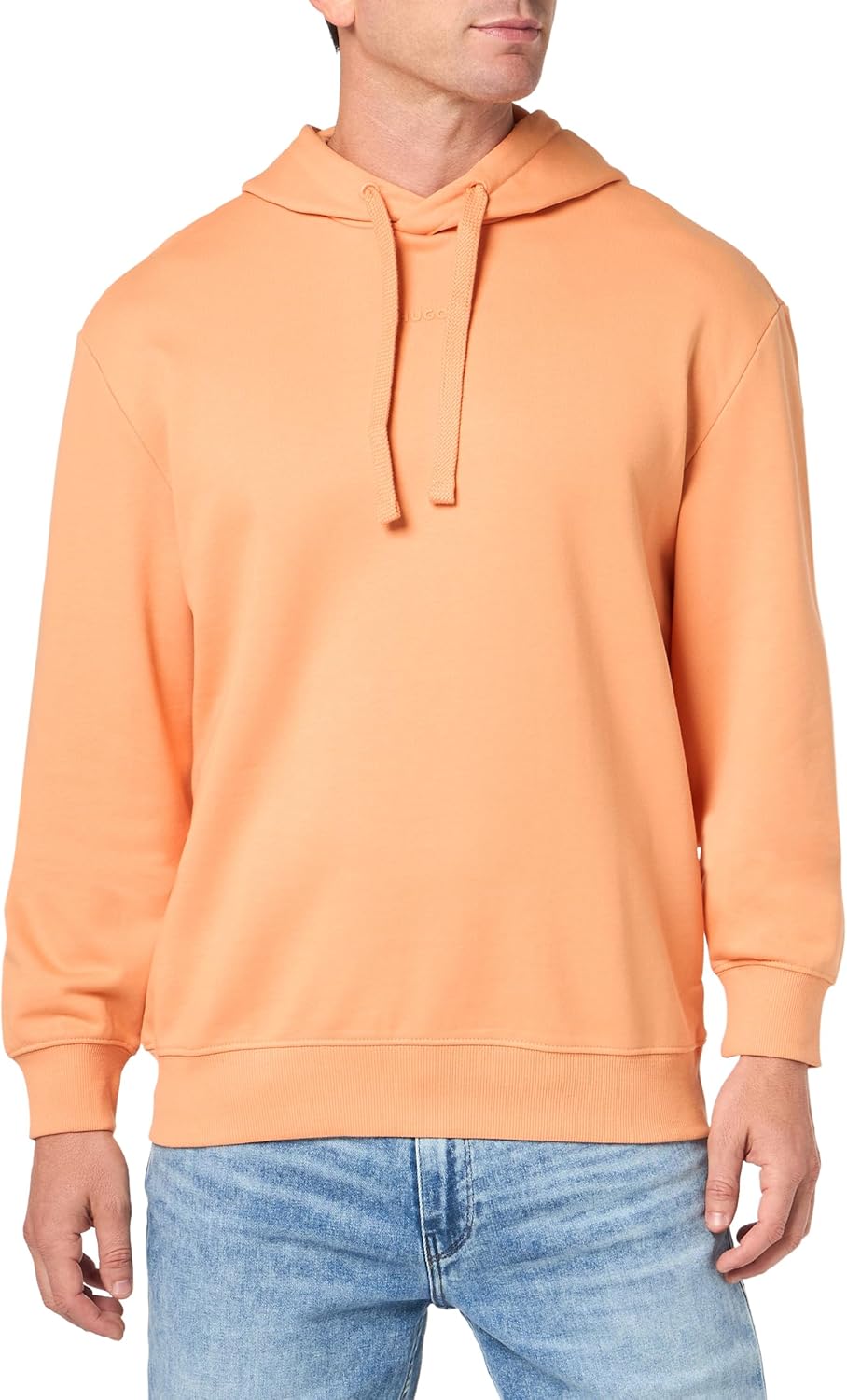 

Худи HUGO с контрастным логотипом по центру, Tuscany Orange