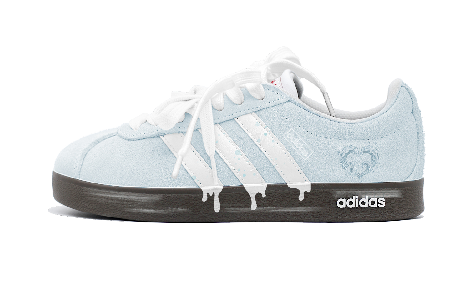 

VL COURT 2.0 Seaside Holiday низкие скейтерские кроссовки унисекс ice blue Adidas, Ice синий