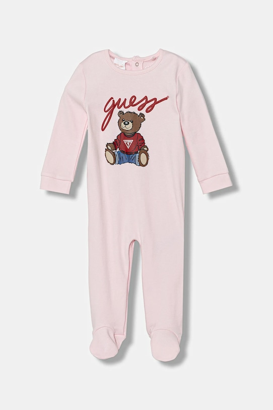 

Хлопковые пижамы для младенцев Guess, розовый