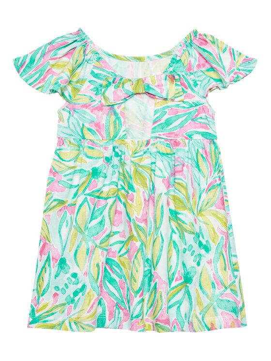 Летнее платье свободного покроя 34VAGV010 United Colors Of Benetton, мультиколор — фото 2
