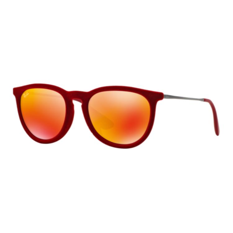 

RayBan Овальные солнцезащитные очки унисекс красные, Red