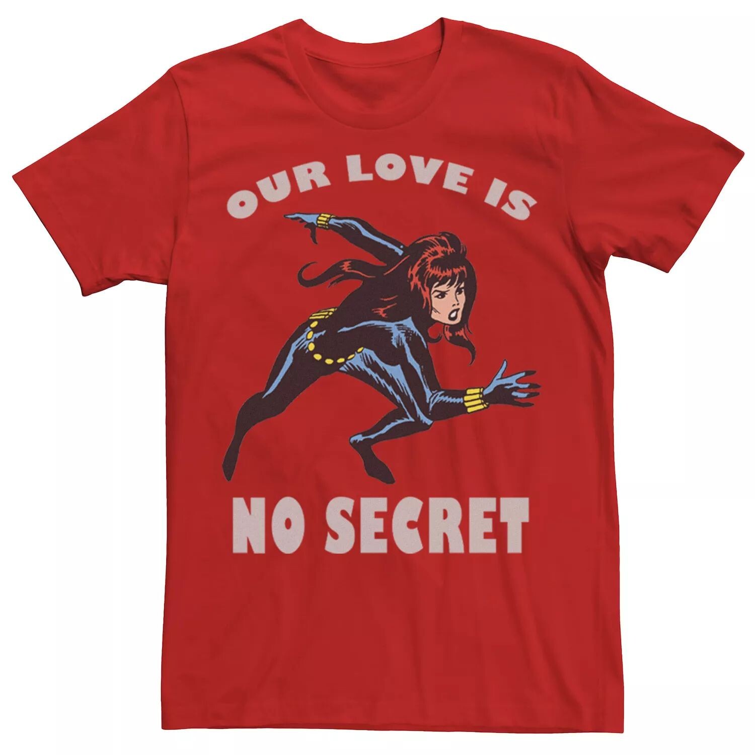 

Мужская футболка Marvel No Secret Love ко Дню святого Валентина Licensed Character