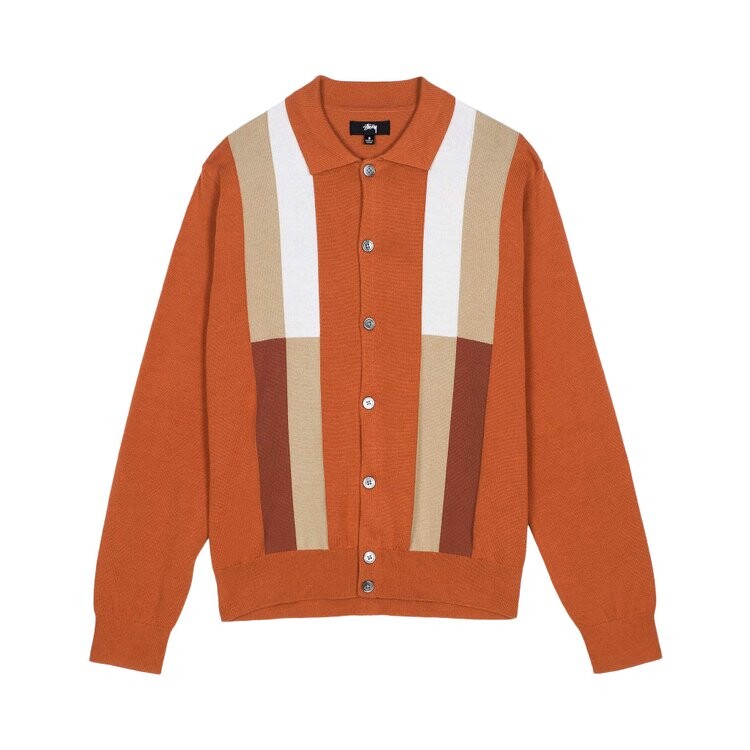 

Свитер Stussy Color Block Sweater, цвет Burnt Orange
