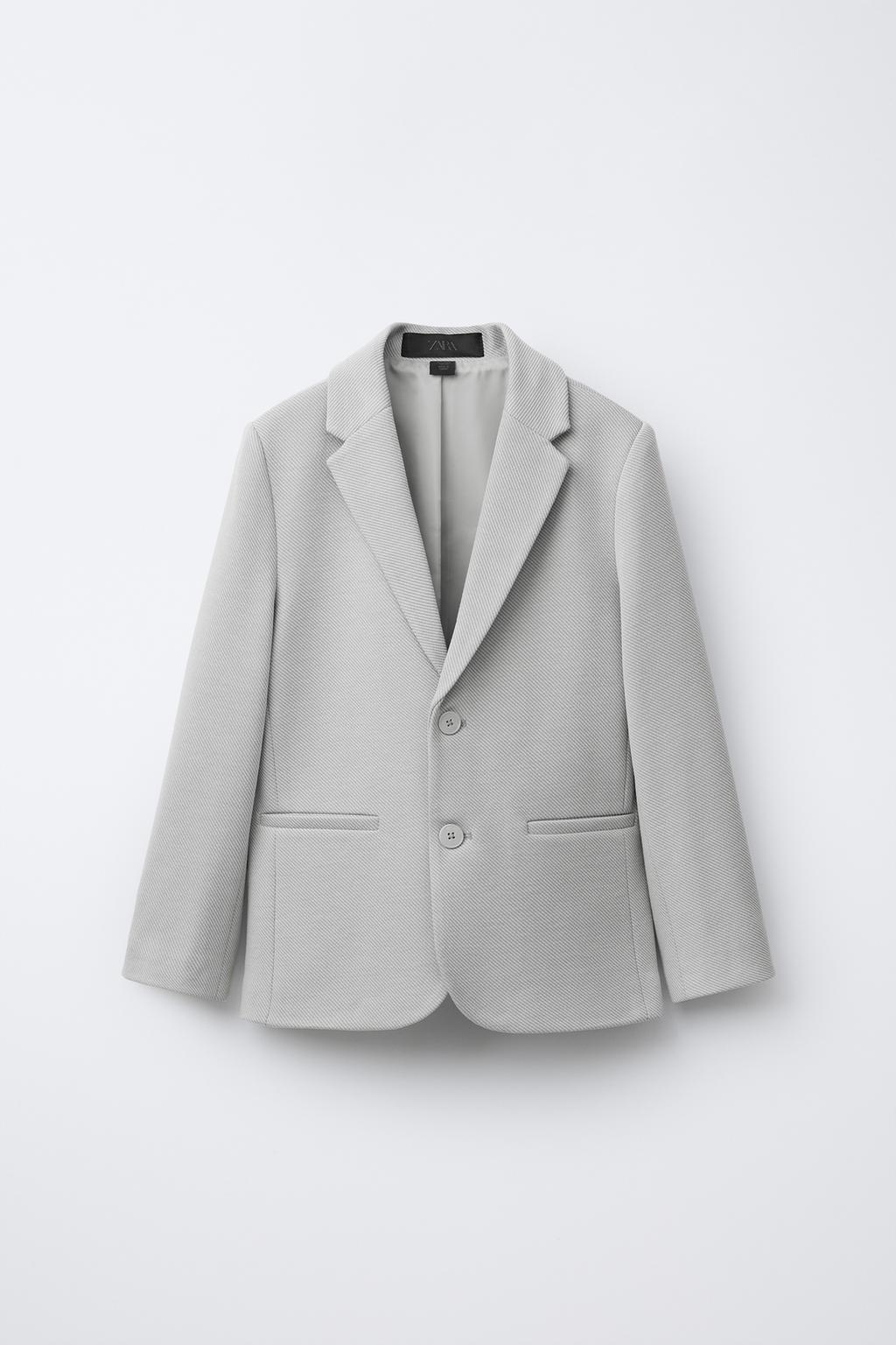 

Блейзер для комфортного костюма ZARA, цвет Bluish