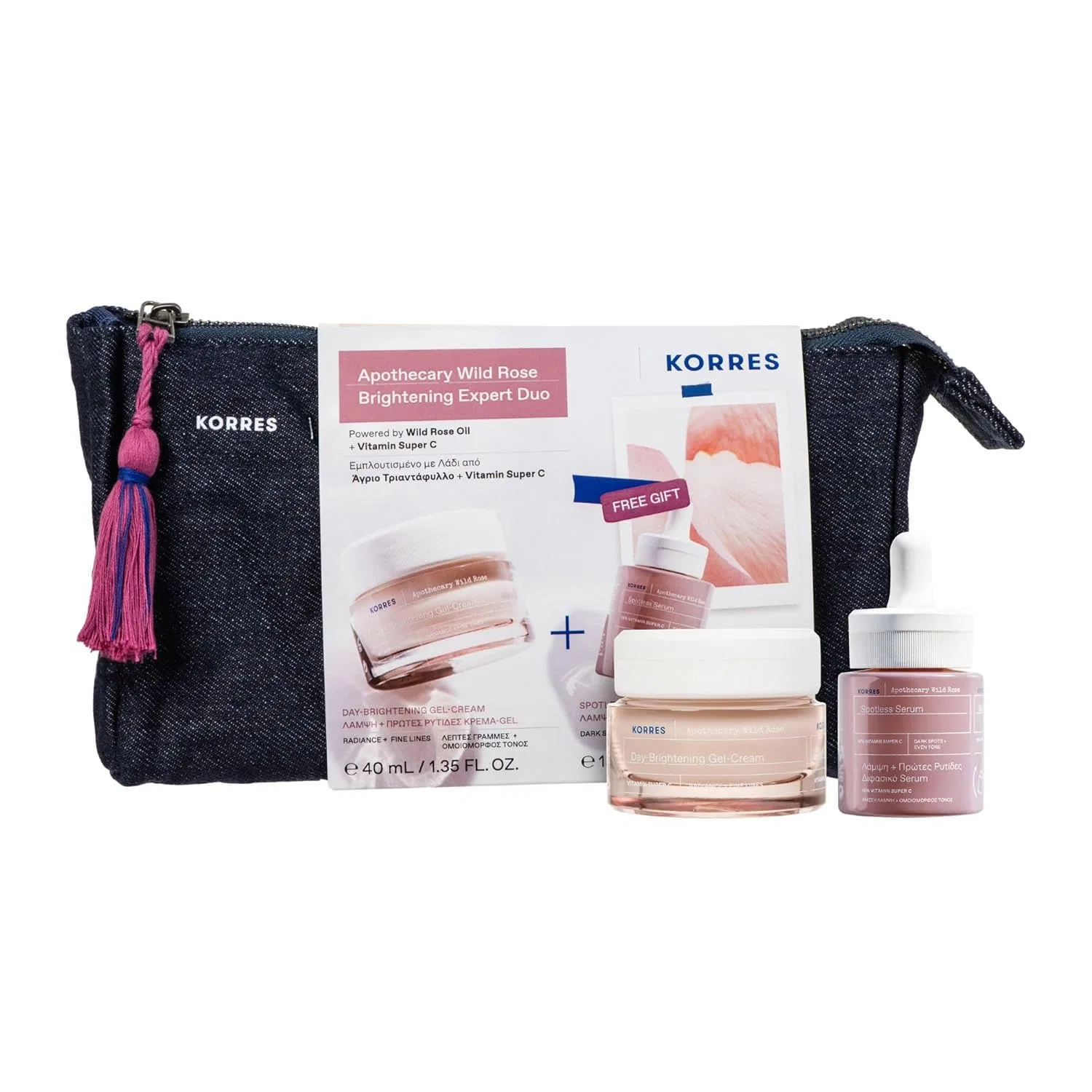 Набор для сияния кожи Apothecary Wild Rose Radiant Complexion от KORRES Korres