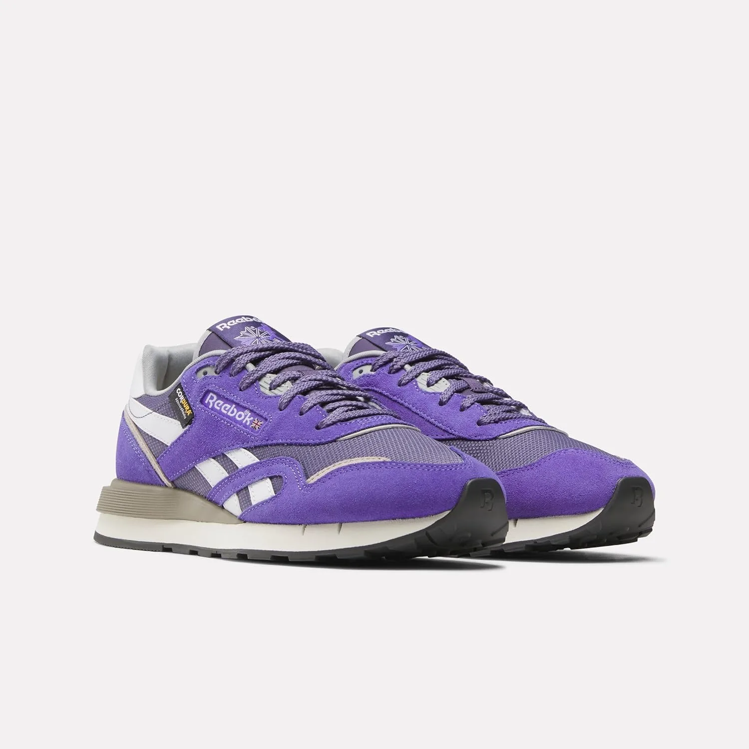 Кроссовки Reebok Unisex Classic Nylon 89, белый/фиолетовый — фото 2