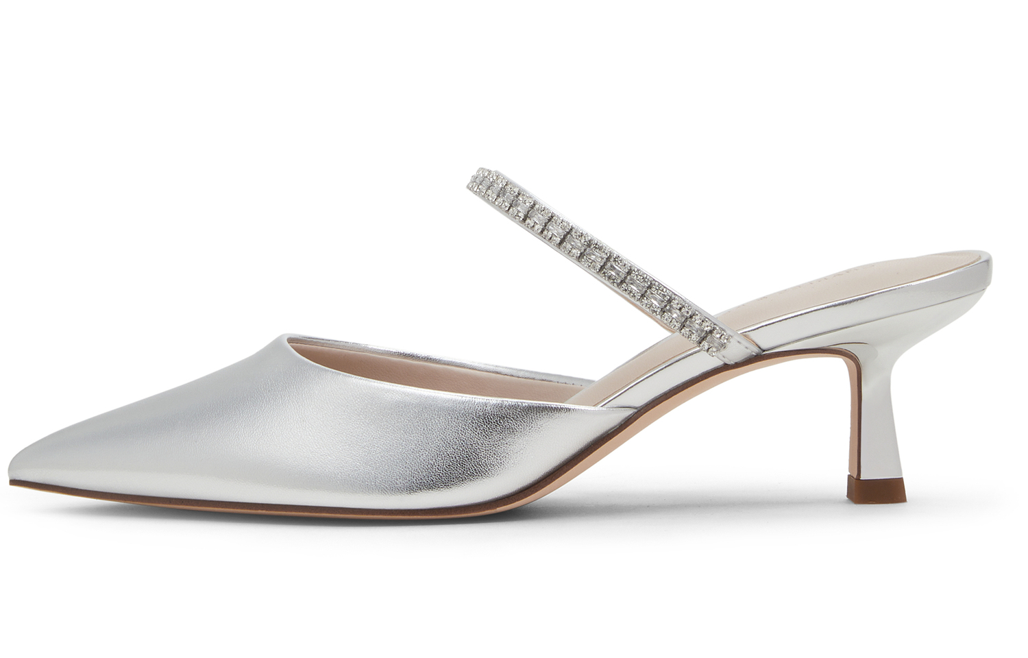 Женские тапочки CHARLES&KEITH с закрытым носком и композитной подошвой 6 см, светло-розовый