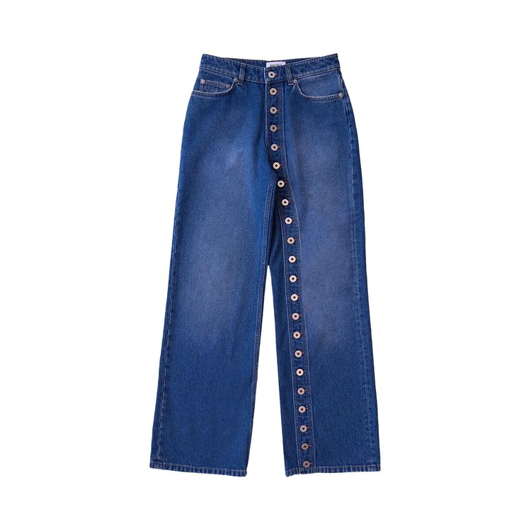 

Джинсы Jean Paul Gaultier Buttoned Denim Jeans 'Blue', синий