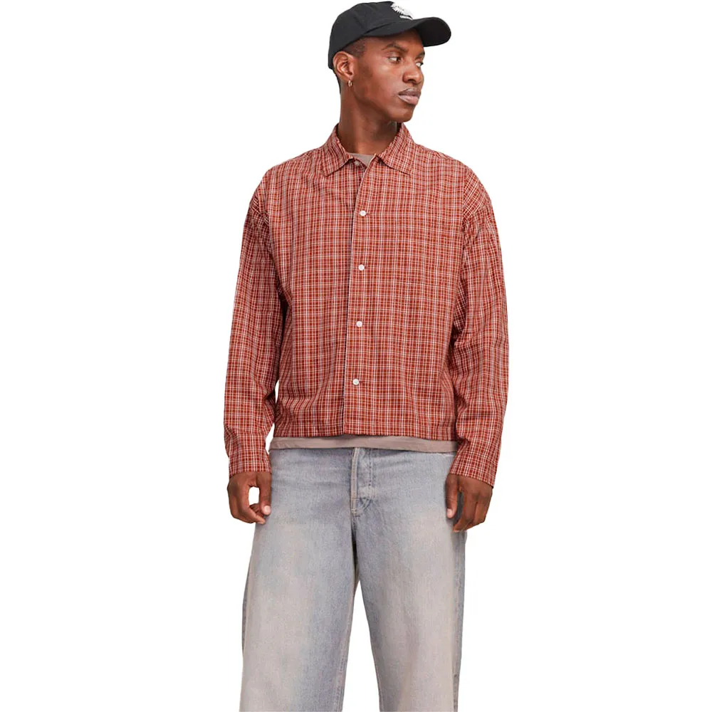 

Рубашка Jack & Jones Austin Clean Check, коричневый