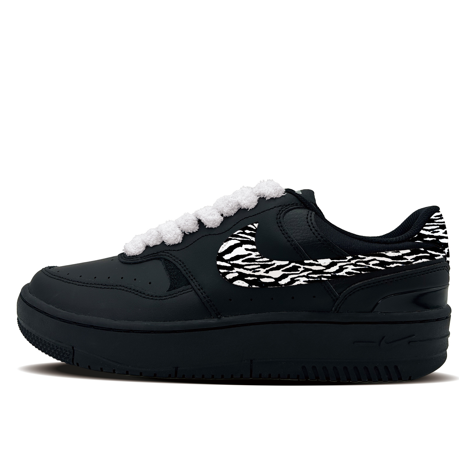 

Nike Gamma Force Flow Form Abrasion Resistant Low top Skateboard Shoes Unisex белый черный