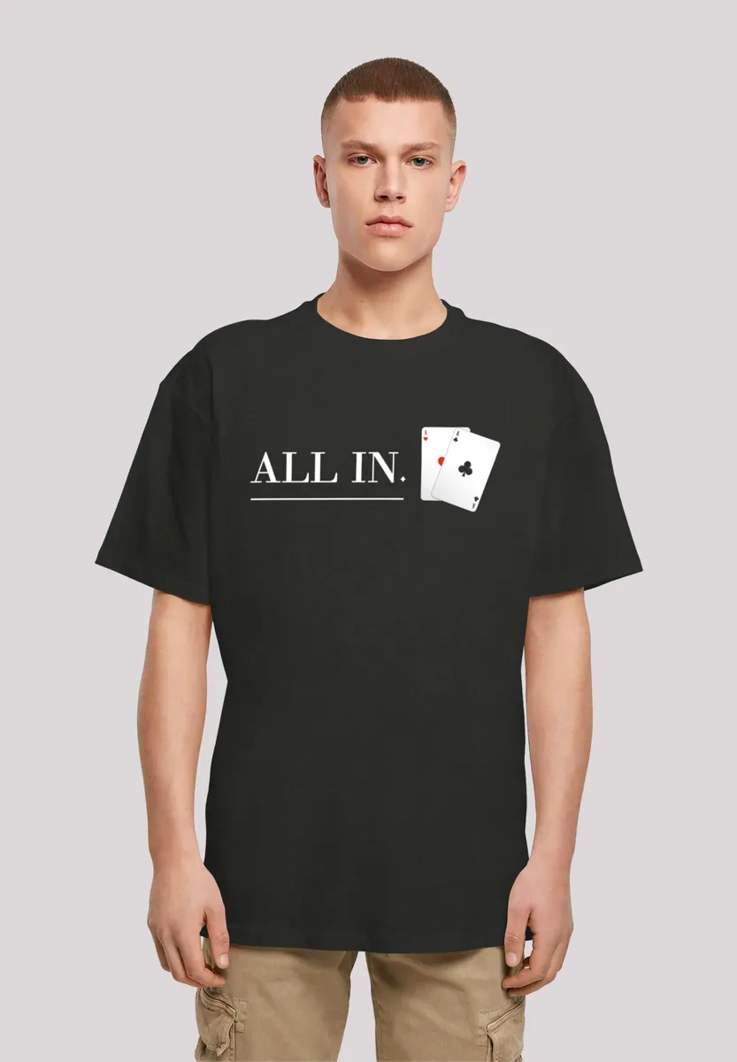 

Футболка F4NT4STIC "Poker All In Cards", принт, черный