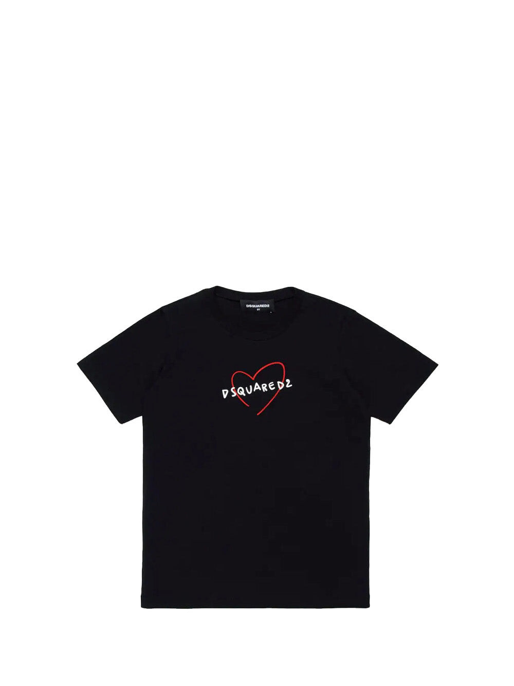 

Черная футболка для девочек Dsquared