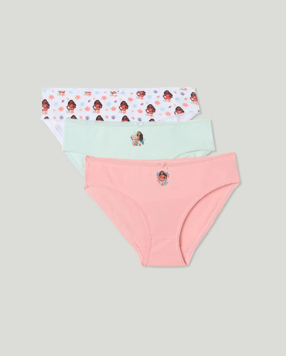 

Упаковка из 3 трусиков для девочки Моана Cotton Juice, многоцветный