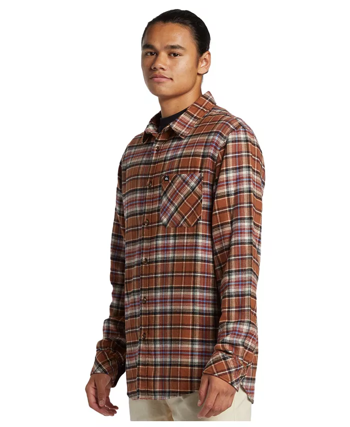

Мужская фланелевая рубашка с длинным рукавом Ridgebury Quiksilver, коричневый