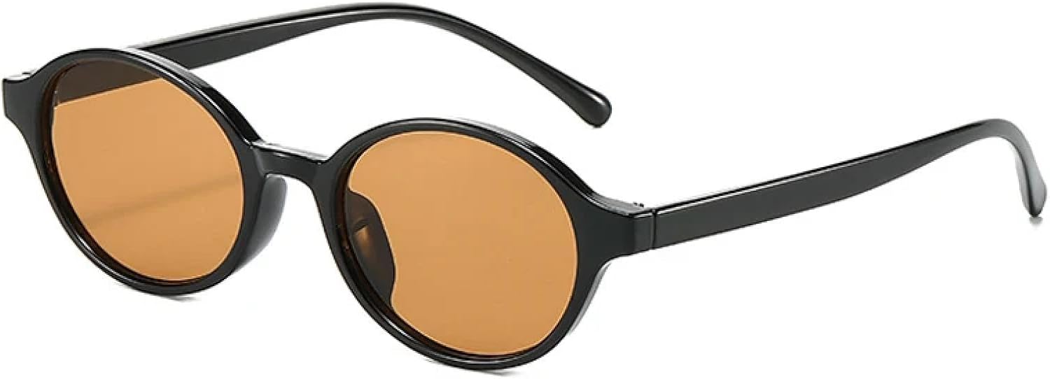 

Винтажные круглые солнцезащитные очки для женщин и мужчин, роскошные, в маленькой оправе, классический леопардовый принт, защита от УФ-излучения UV400 UATXTAU, Black-brown