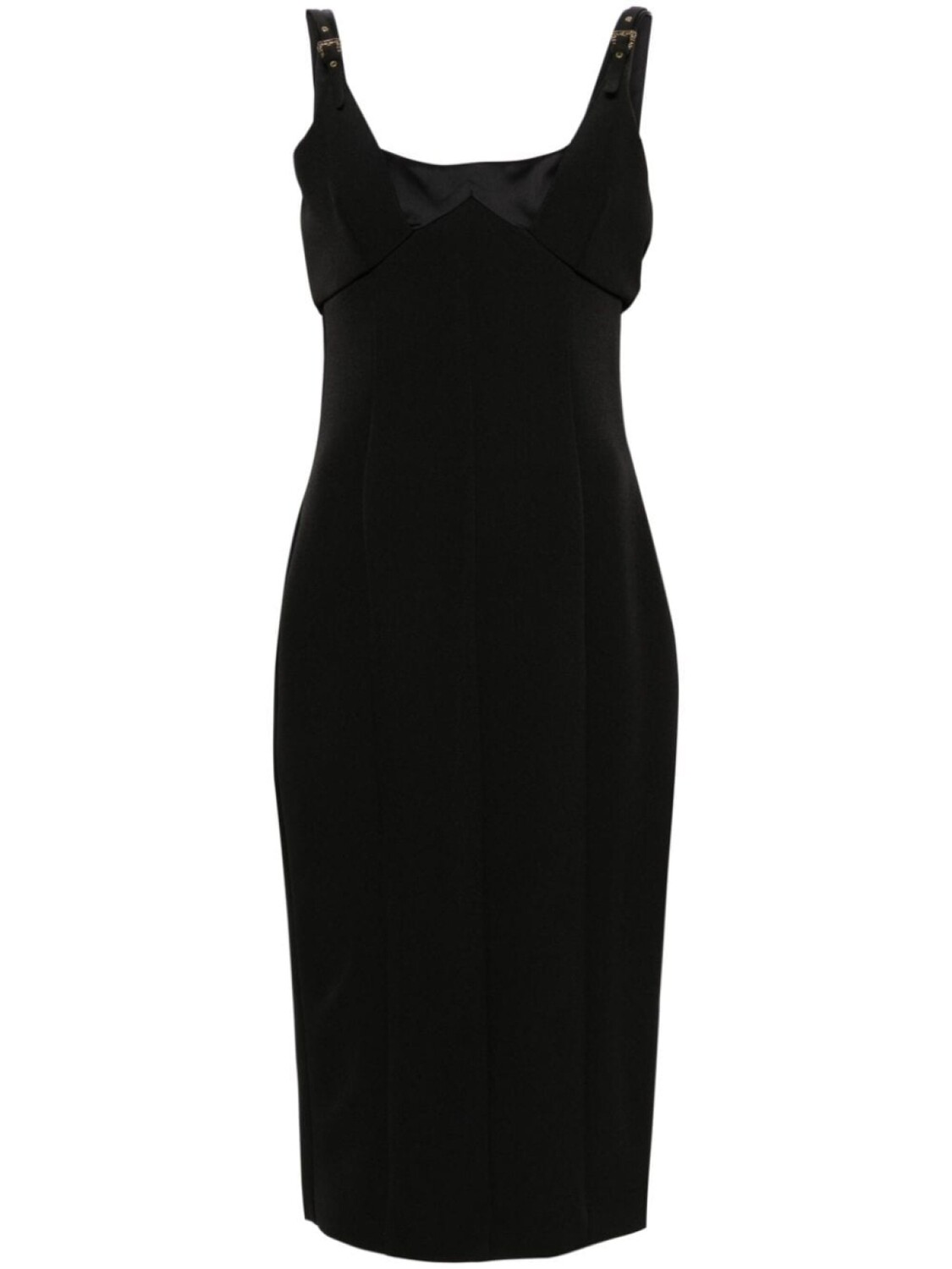 

Versace Jeans Couture платье миди с квадратным вырезом, черный