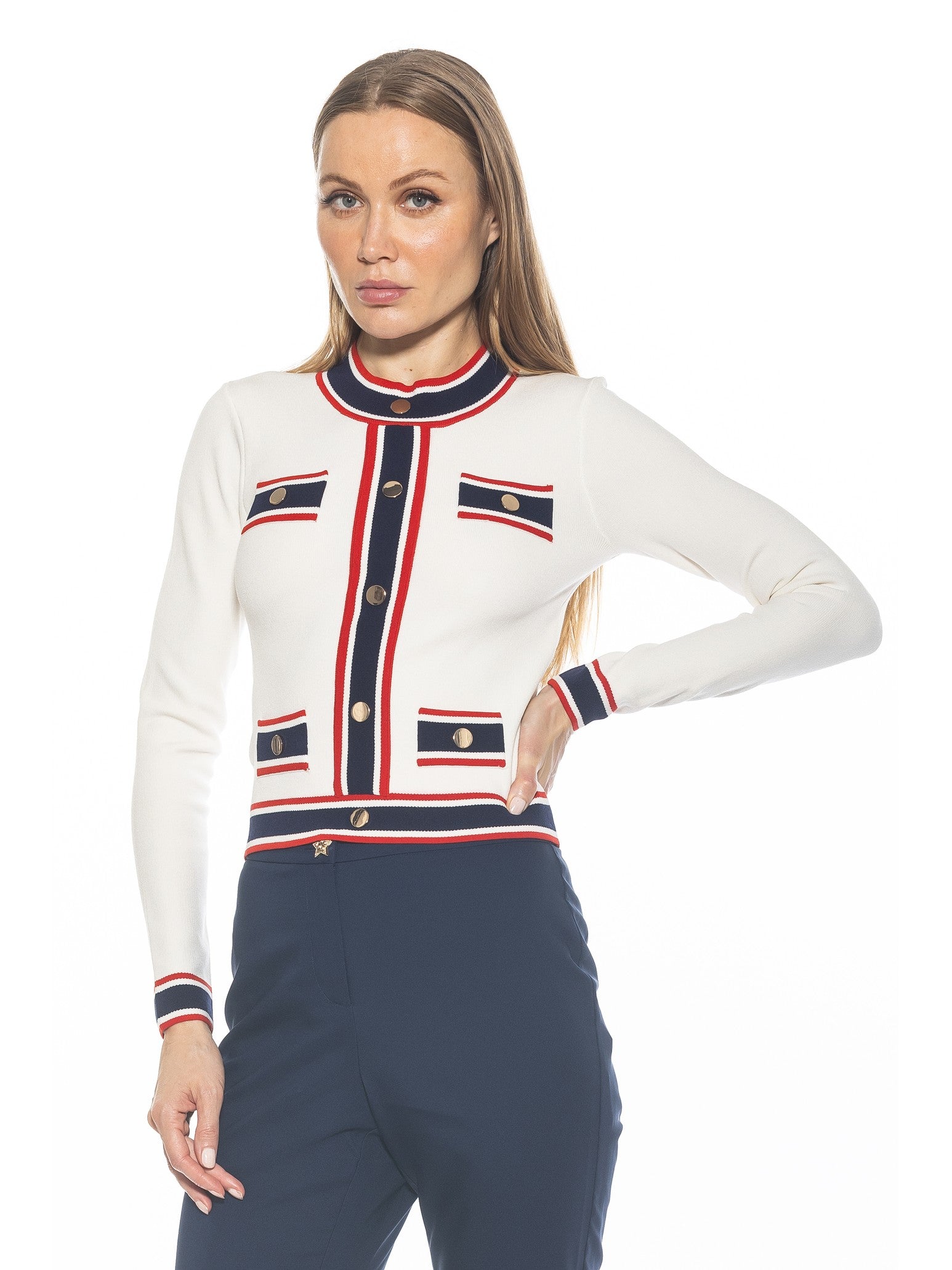

Свитер Кайли ALEXIA ADMOR, цвет ivory multi