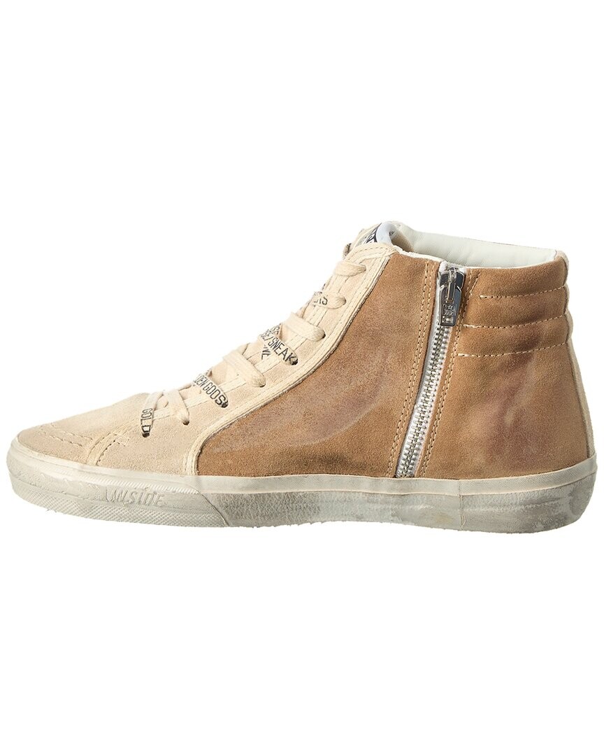 

Кроссовки Golden Goose из кожи и замши, белый