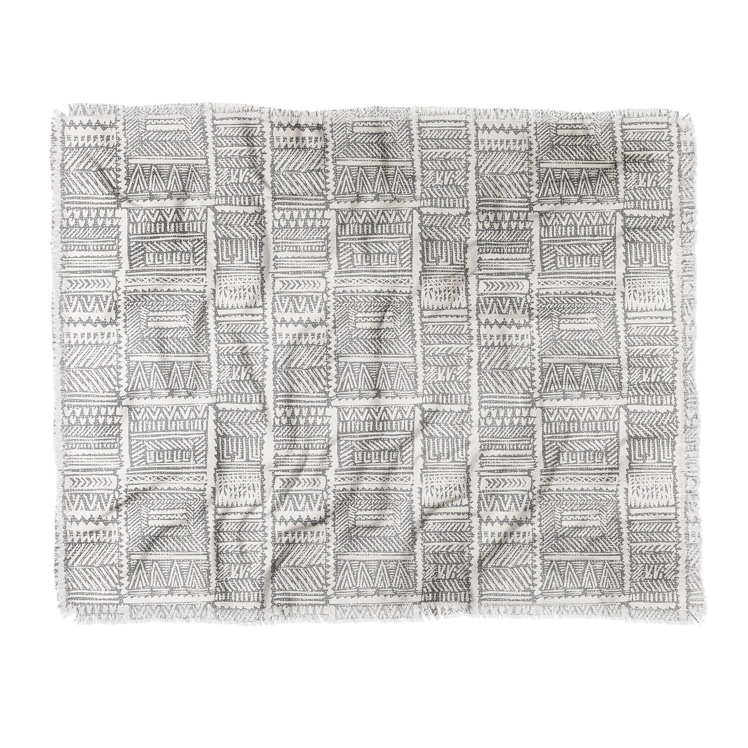 

Серое покрывало Holli Zollinger Almah Grasscloth Deny Designs, цвет Grey