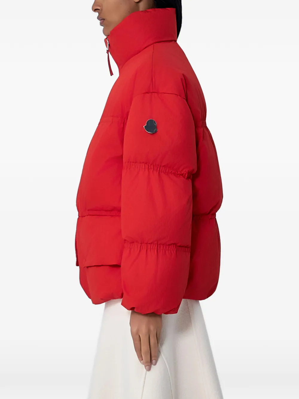 Стеганая куртка с высоким воротником Moncler, красный — фото 2