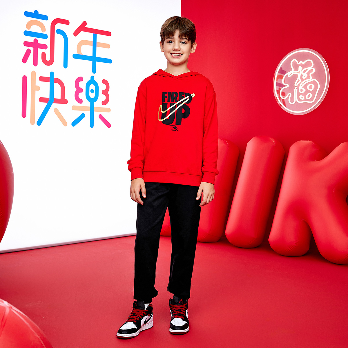 Nike Повседневная спортивная одежда 3Brand Preppy Red Kids' — фото 4