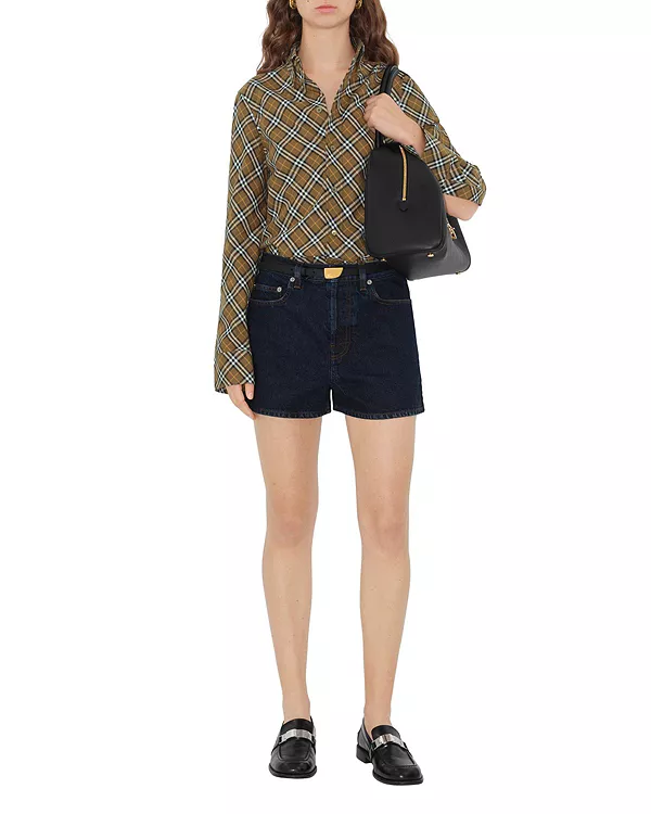 

Джинсовые шорты Burberry, синий