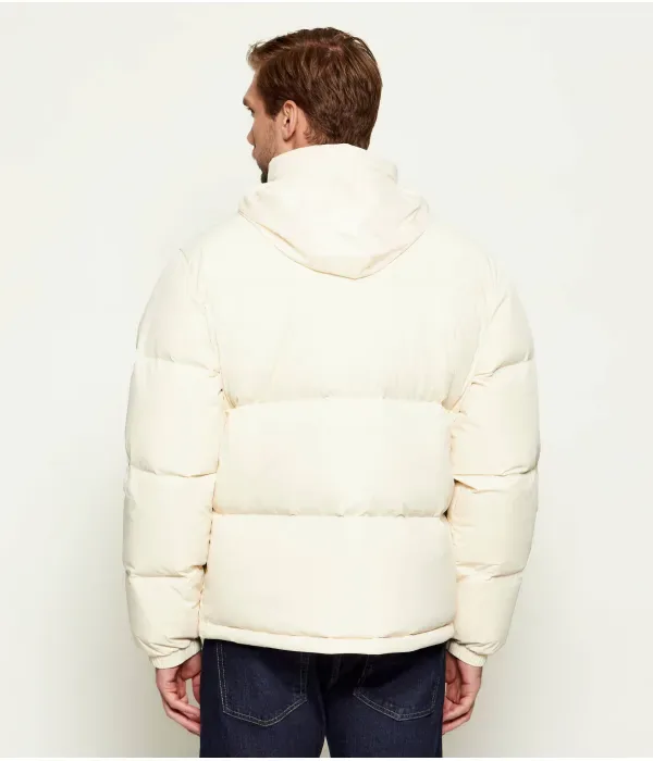 Пуховая куртка regular fit Lacoste, кремовый — фото 3