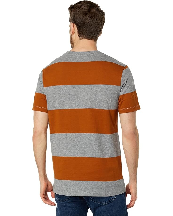 

Футболка U.S. POLO ASSN. Rugby Stripe Short Sleeve Tee, цвет Heather Grey