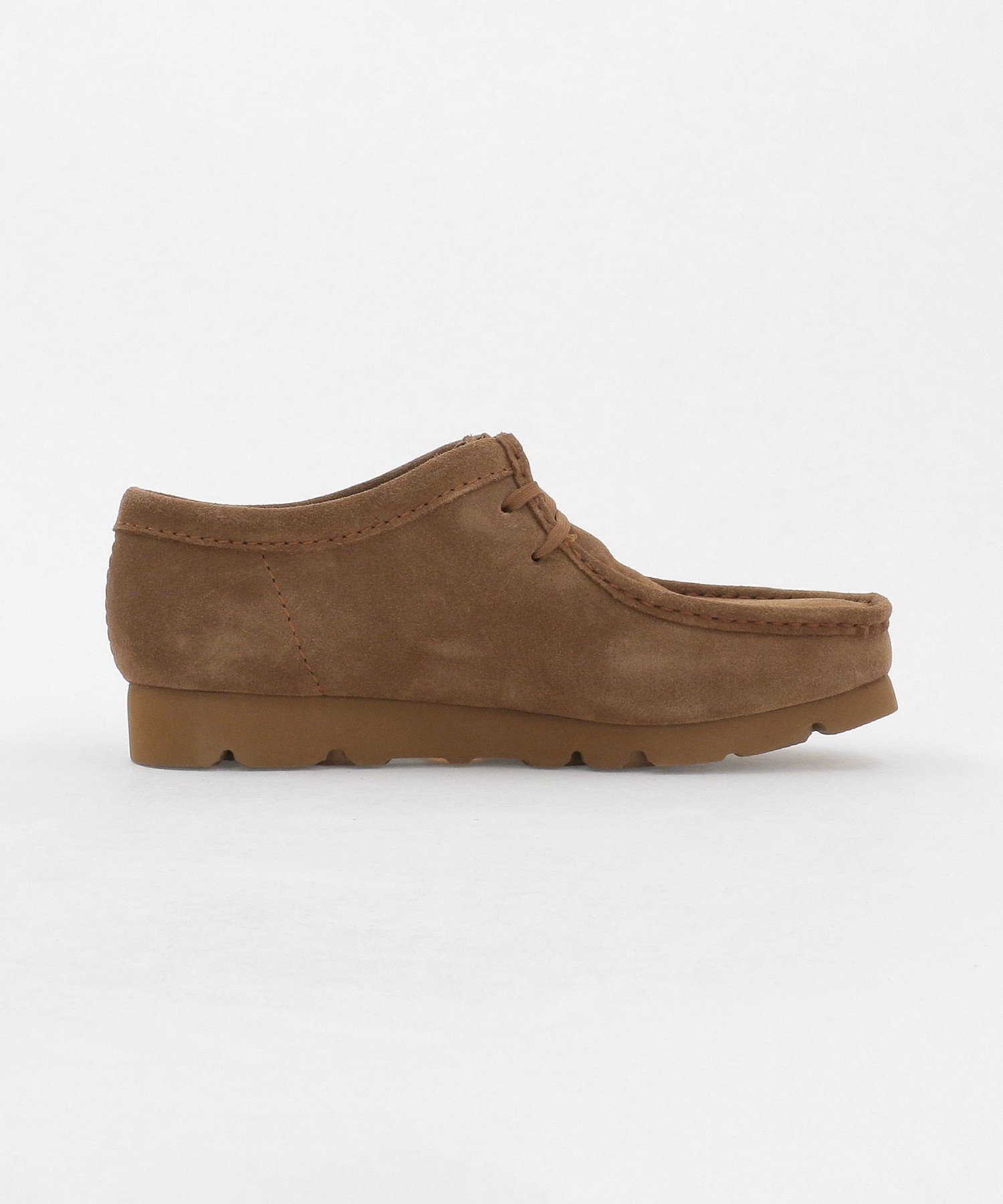 Замшевые туфли Clarks Originals Wallabee GTX Gore-Tex коричневого цвета UNITED ARROWS green label relaxing, MD. BROWN — фото 4