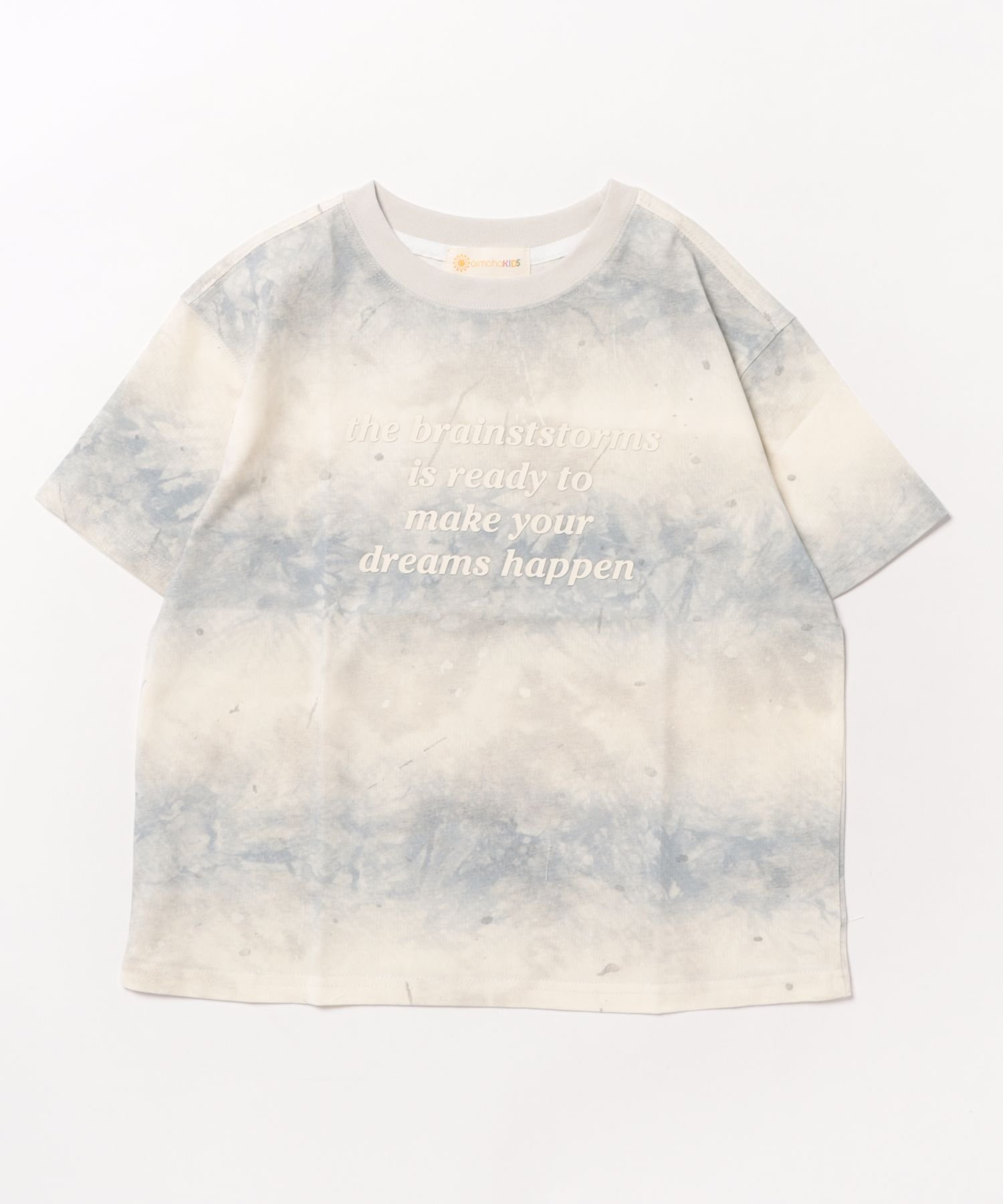 Футболка с градиентным рисунком в технике тай-дай Aimoha Kids, blue — фото 3