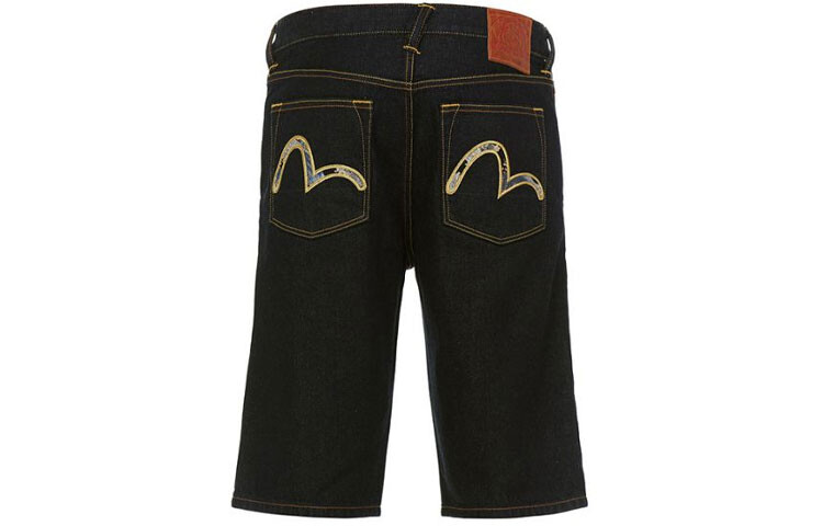 

Джинсовые шорты мужские джинсовые синие Evisu, синий