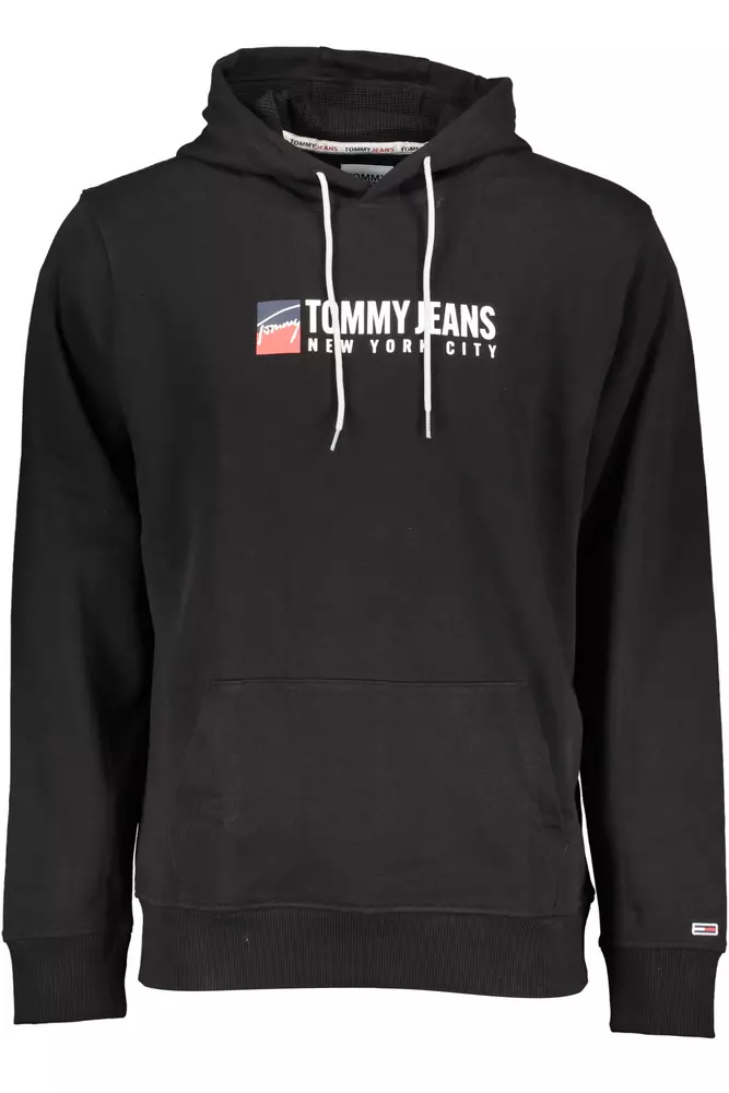 

Черный хлопковый мужской свитер Tommy Hilfiger