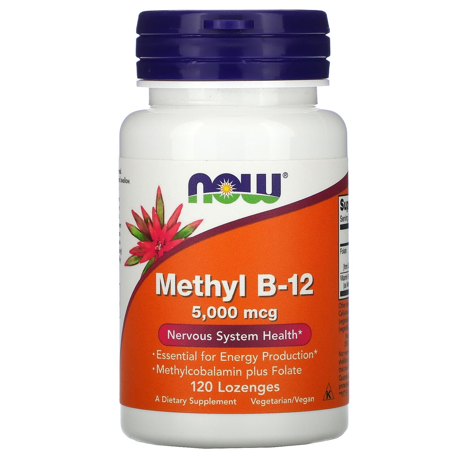 

Now Foods Метил B-12 5000 мкг 120 леденцов