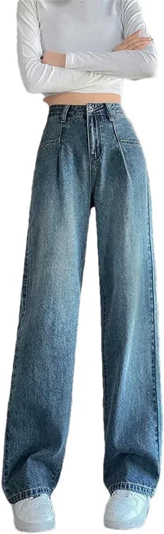 Джинсы прямые свободные Vintage Blue