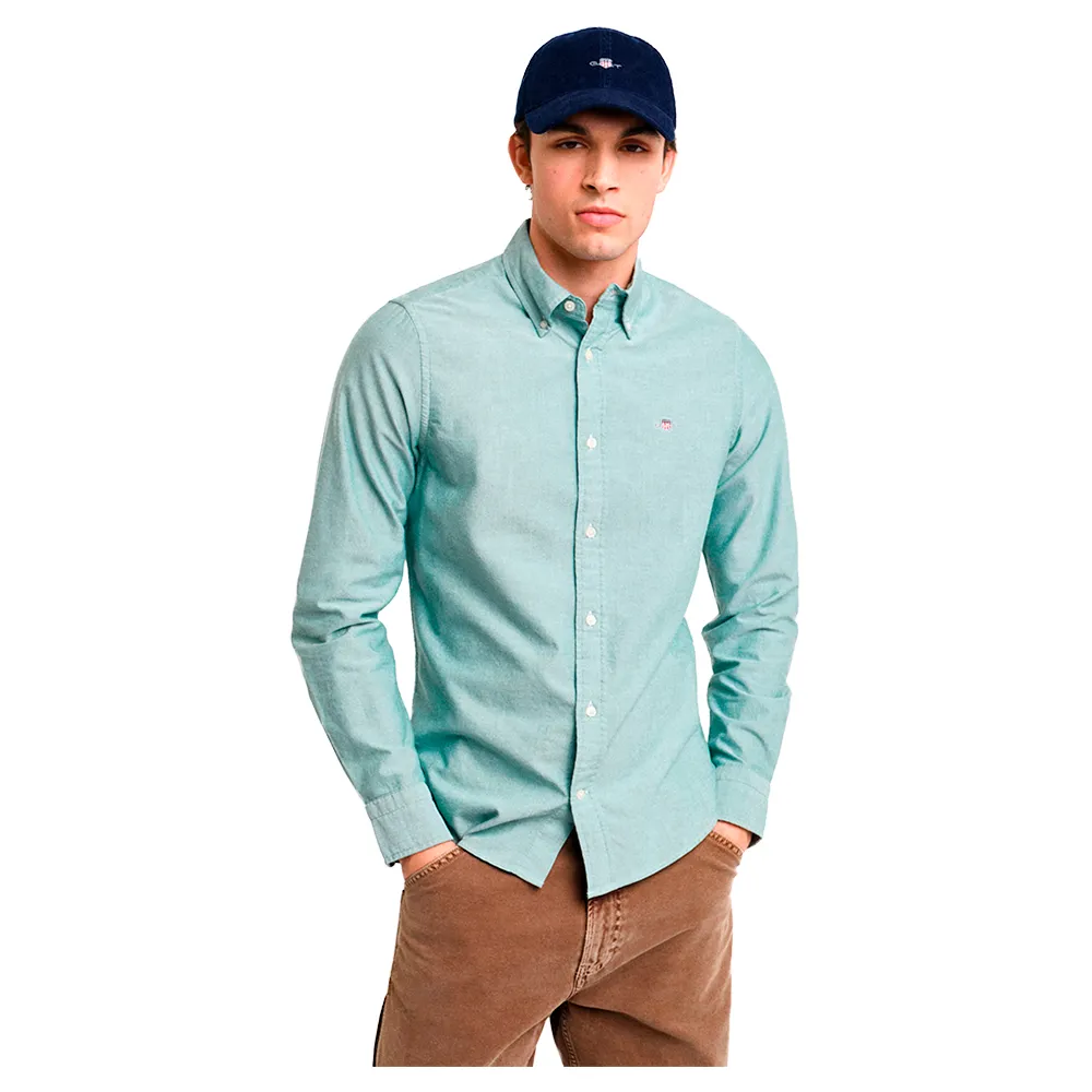 

Рубашка Gant Slim Oxford, синий