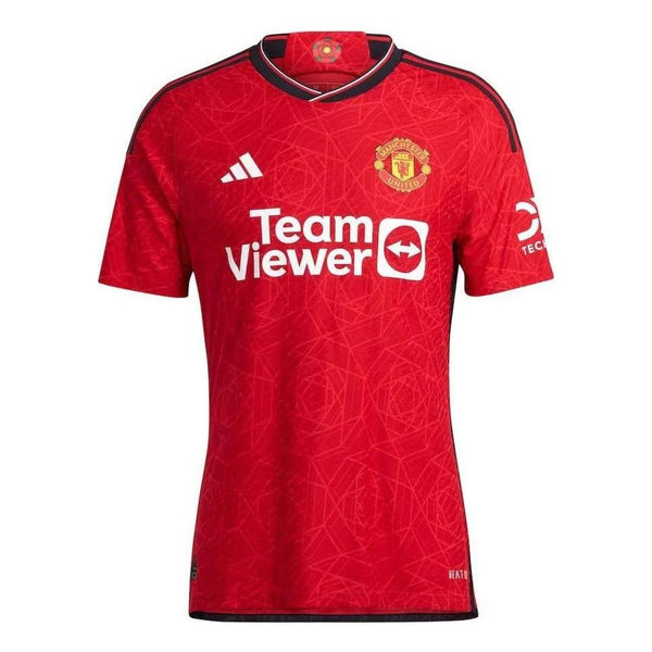 

Футболка manchester united 23 24 домашняя аутентичная футболка Adidas, красный