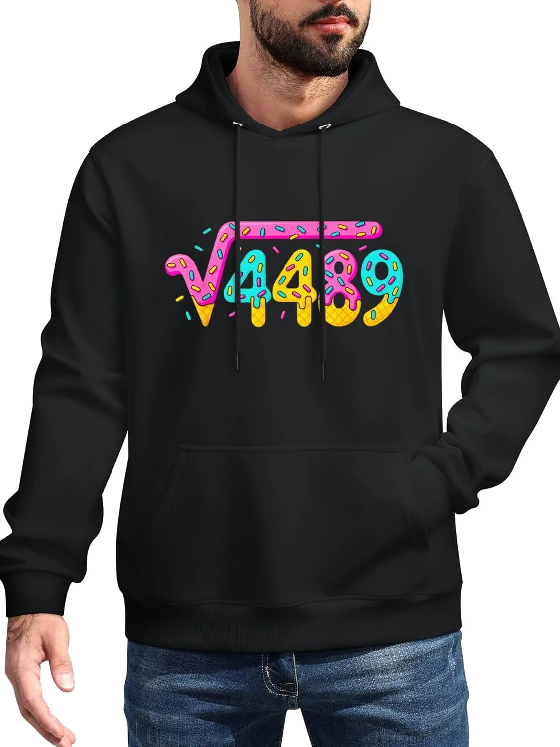 Мужской худи с капюшоном Six Seven Ice Cre, модный, мягкий, с длинным рукавом и карманом