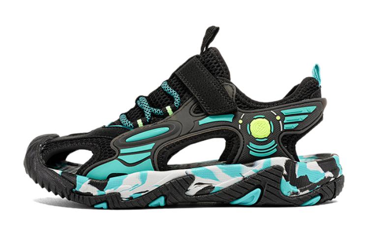 

361°KIDS Антискользящие износостойкие детские сандалии черно-синие для подростков