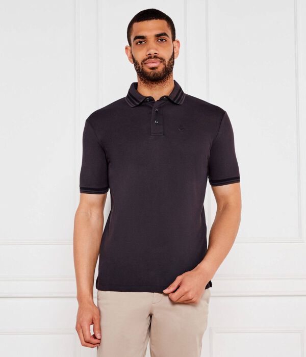 

Рубашка поло Regular fit Emporio Armani, черный