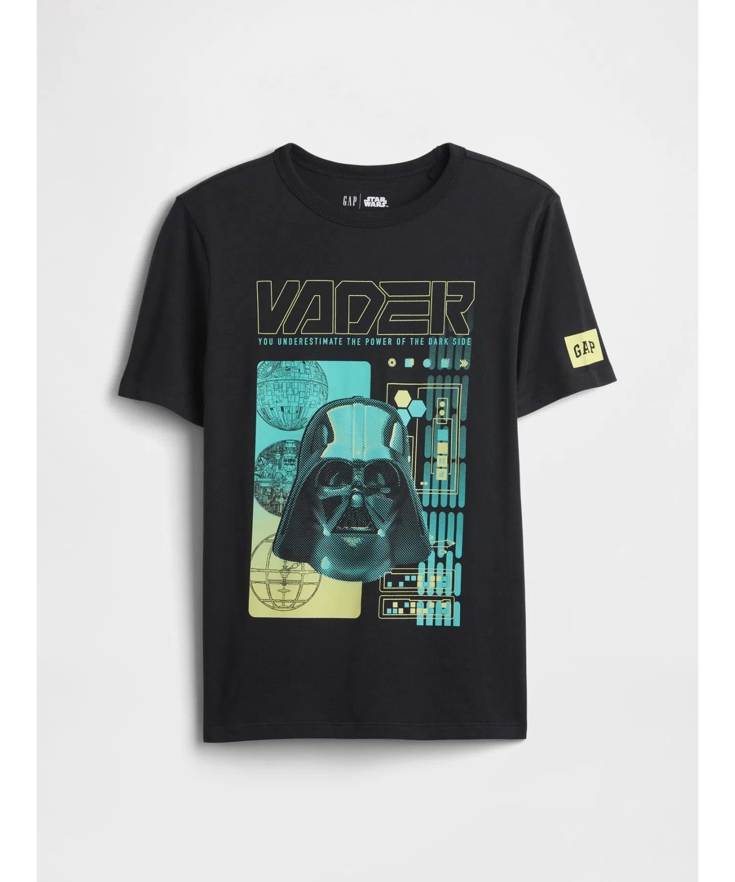 Детская футболка с принтом Star Wars GAP чёрный