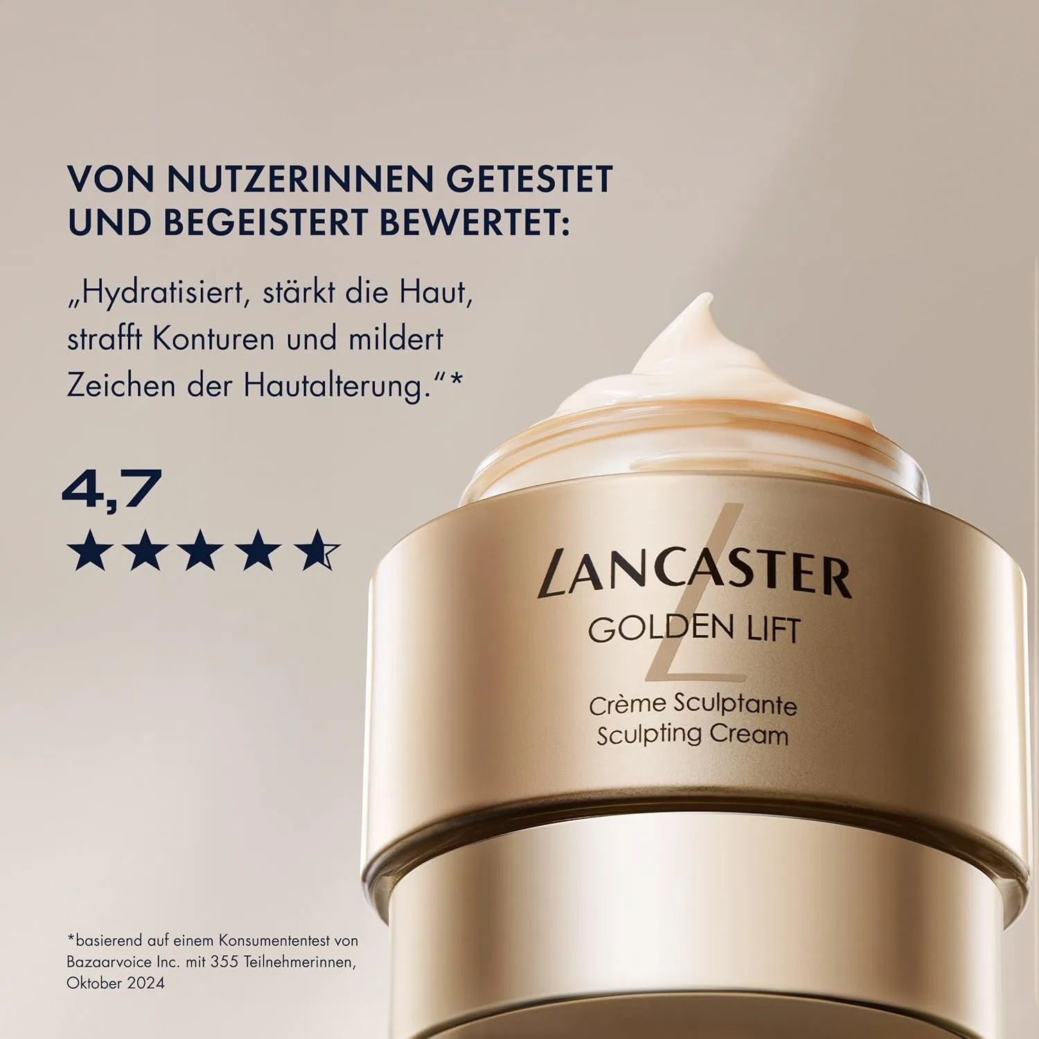 Крем для лица Lancaster — Дневной Golden Lift Sculpting, 50 мл — фото 3