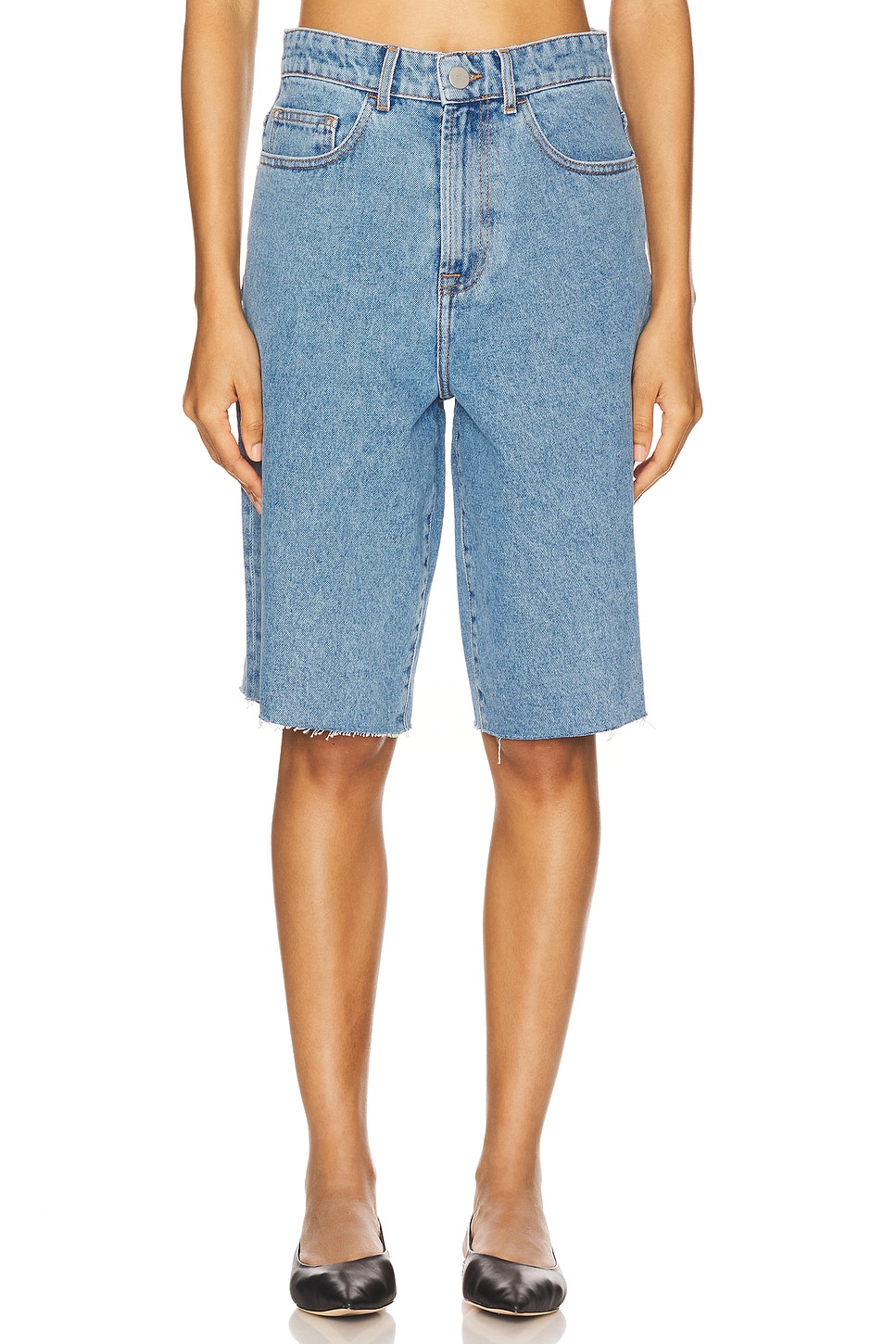 

Джинсовые шорты свободного кроя Rohe, denim blue