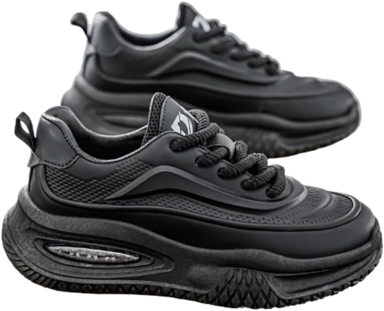 

Мужские стильные кроссовки с цветными вставками, удобные, противоскользящие, прочные, с толстой подошвой, подходят для активного отдыха в любое время года Hhhchpm, черный